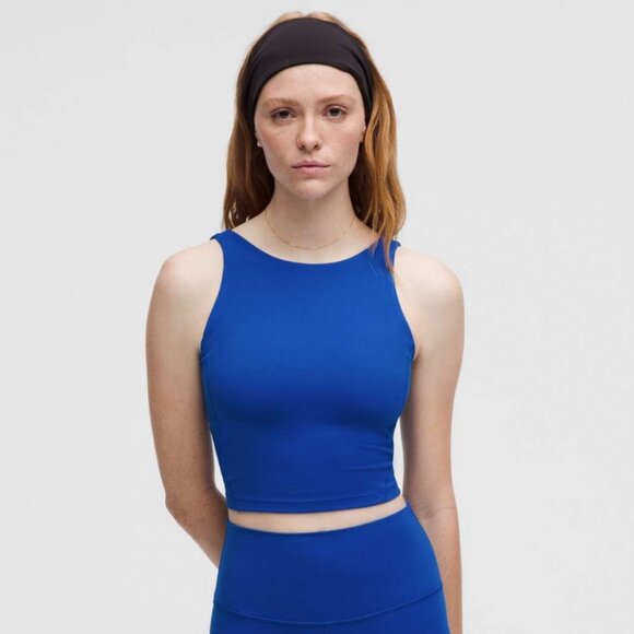 Lululemon NWT Align High-Neck Tank Top *Light Support Galactic Cobalt - Picture 1 of 8